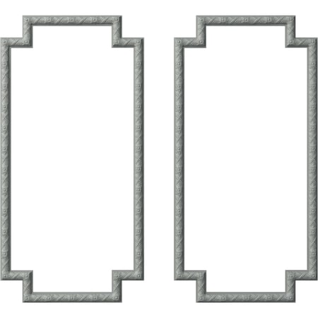 Ekena Millwork 24-in. W x 48-in. H Sellek Panel Moulding Kit Double Panel PMLKSK24X48B